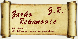 Žarko Repanović vizit kartica